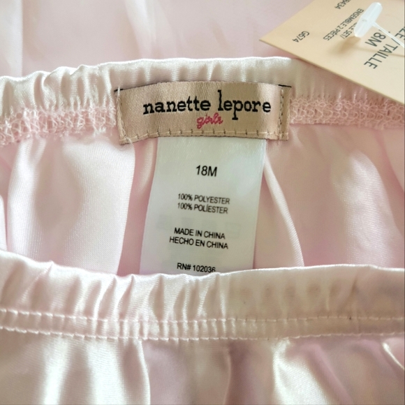 NWT-Nanette Lepore Girls-Infant Girl's Dress-Size 18 Months- Baby Pink - Picture 2 of 4